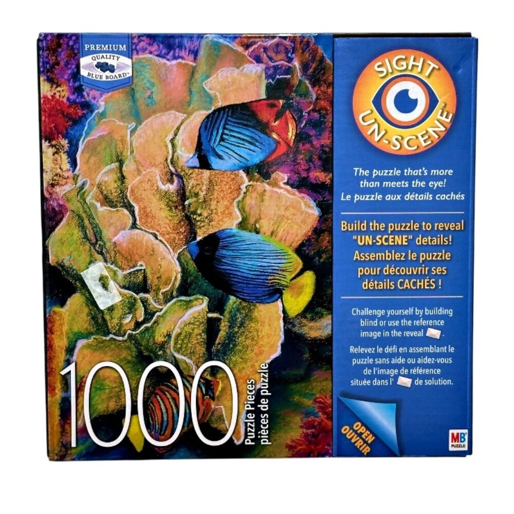 Milton Bradley Sight Un-Scene 1000 PC Jigsaw Puzzle Under The Sea Sealed Package